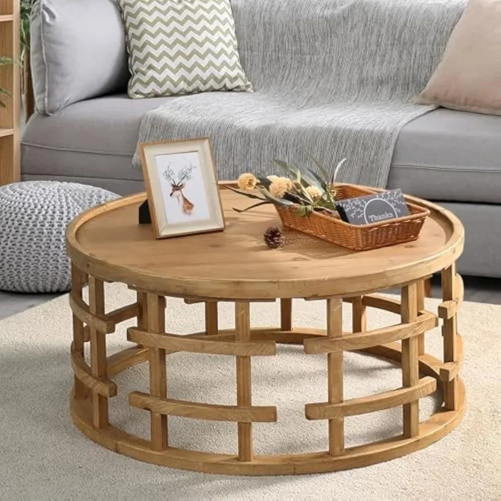 Farmhouse Round Coffee Table